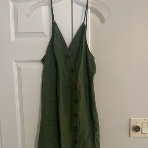 Green Linen Dress